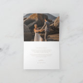 タイムレスつる植物モノグラム結婚クレストの写真 サンキューカード (内部)