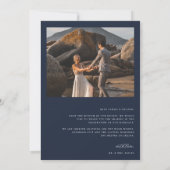タイムレスつる植物モノグラム結婚クレストの写真 サンキューカード (裏面)