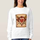 タイムレスなエレガンス：プレミアム女子ティー スウェットシャツ (正面)