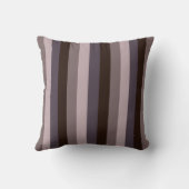 タイムレスなストライプ エッグプラントカラー クッション (裏面)
