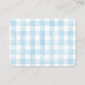 タイムレスなテディベアが本の赤ちゃんシャワーを持参 エンクロージャーカード (裏面)