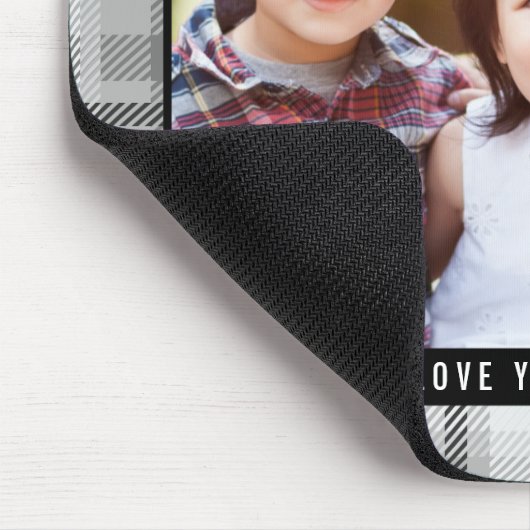 タイムレスなプレイドカスタムフォトマウスパッド マウスパッド (コーナー)