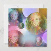 タイムレスなモーツァルトのグリーティングカード (裏面)