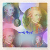 タイムレスなモーツァルト音楽 ガラスコースター (正面)