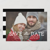 タイムレスな写真日付カードを保存 セーブザデート (正面/裏面)