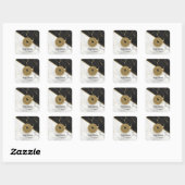 タイムレスな大理石のモノグラム スクエアシール (シート)