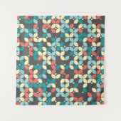 タイムレスな幾何学的シームレスパターン、抽象芸術設計 タペストリー (正面(横))