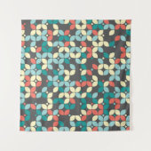 タイムレスな幾何学的シームレスパターン、抽象芸術設計 タペストリー (正面)