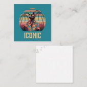 タイムレスな熱帯猫の態度フラットノート ノートカード (正面/裏面)