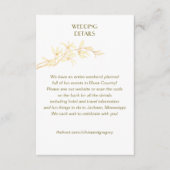 タイムレスな花結婚の詳細のエンクロージャカード エンクロージャーカード (正面)