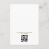 タイムレスな花結婚の詳細のエンクロージャカード エンクロージャーカード (裏面)