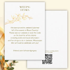 タイムレスな花結婚の詳細のエンクロージャカード エンクロージャーカード