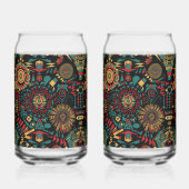 タイムレスな青「伝統パターン」がGlaを実現 ガラス缶 (正面)