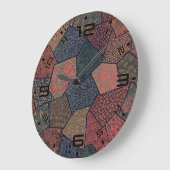 タイムレスな魅力:ヴィンテージのポリゴンクロック ラージ壁時計 (傾斜)