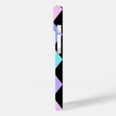 タイムレスな黒と鮮やか小切手 Case-Mate iPhoneケース (裏面 / 左)