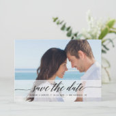 タイムレスな Chic Save the Date フォトアナウンスメント セーブザデート (スタンド正面)