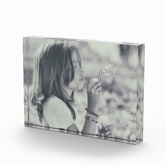 タイムレスなDandelionモーメント – 白黒 フォトブロック (右)