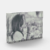 タイムレスなDandelionモーメント – 白黒 フォトブロック (左)