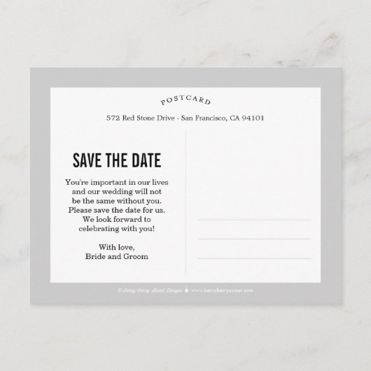 タイムレスに日付はがきを保存 案内ポストカード (裏面)