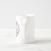 タイムレスの恵エレガントみ：骨中国マグとシンプル ボーンチャイナマグカップ (裏面)