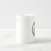 タイムレスの恵エレガントみ：骨中国マグとシンプル ボーンチャイナマグカップ (正面)
