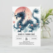 タイムレスはっきりしたドラゴン誕生祝い 招待状 (スタンド正面)