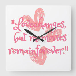 タイムレスエコー スクエア壁時計