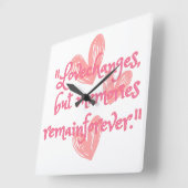 タイムレスエコー スクエア壁時計 (傾斜)