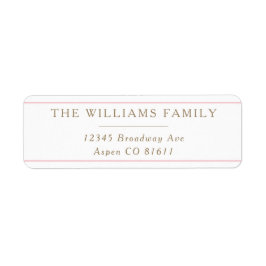 タイムレスエレガンスクラシック差出人住所ラベル ラベル
