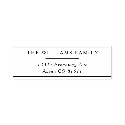 タイムレスエレガンスクラシック差出人住所 セルフインキングスタンプ (デザイン)