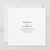 タイムレスエレガンススクエアウェディングザデイト セーブザデート (裏面)