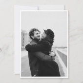 タイムレスエレガンスフォト結婚式招待状 招待状 (裏面)