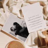 タイムレスエレガンスフォト結婚式招待状 招待状