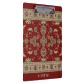 タイムレスエレガンスレッドクラシックベージュ織物名 クリップボード (右)