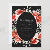 タイムレスエレガンスロマンチック結婚バラ 招待状 (正面)