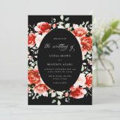 タイムレスエレガンスロマンチック結婚バラ 招待状 (スタンド正面)