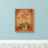 タイムレスエレガンスヴィンテージバラ キャンバスプリント (インサイチュ (ウッドフロア))