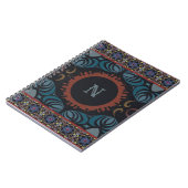 タイムレスエレガンス伝統的ファブリックモノグラム ノートブック (左側)