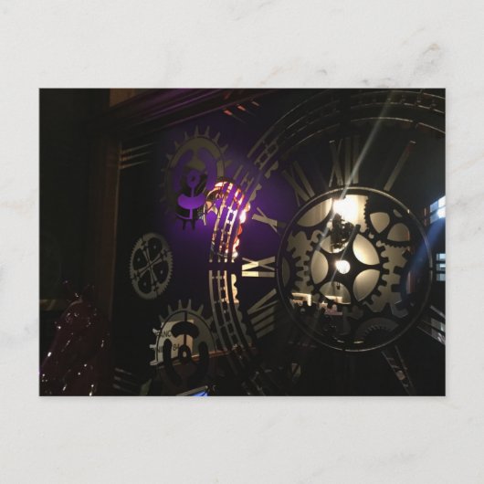 タイムレスエレガンス時計はがきユニーク- 芸術的 ポストカード (正面)