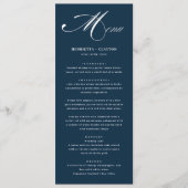 タイムレスエレガンス結婚ネイビーのメニュー メニュー (正面)