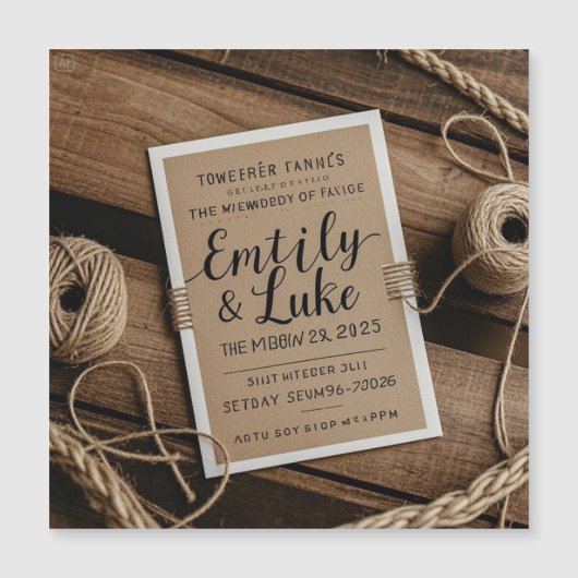 タイムレスエレガンス結婚式招待状 (正面)