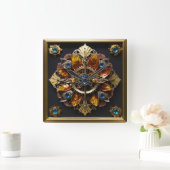 タイムレスエレガンス⏰✨ – カスタマイズ可能な壁時計 スクエア壁時計 (ホーム)