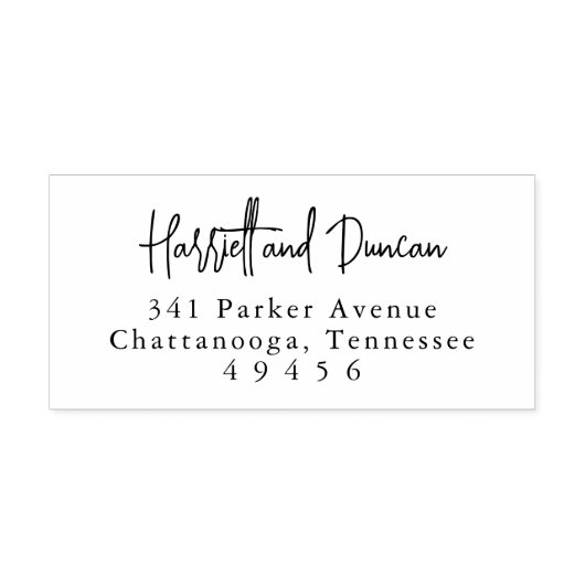 タイムレスエレガントウェディング差出人住所 ラバースタンプ (インプリント)