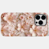 タイムレスエレガントソフトピンク花柄 Case-Mate iPhoneケース (裏面 (横))