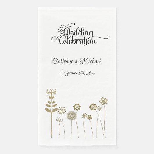 タイムレスエレガントソフト金ゴールドフローラミニマリズム (正面)