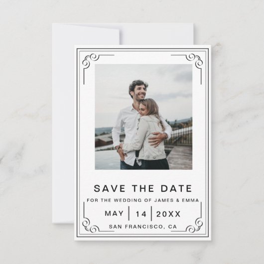 タイムレスカスタマイズエレガンス結婚ズ 招待状 (正面)