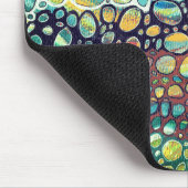 タイムレスカラフル小石オリジナルのアートワーク マウスパッド (コーナー)