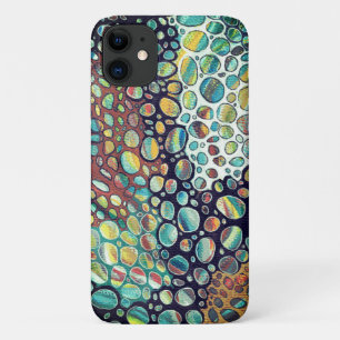 タイムレスカラフル小石オリジナルのアートワーク iPhone 11 ケース