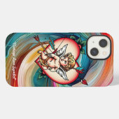 タイムレスキューピッドおよびハートインク iPhoneケース (裏面横)