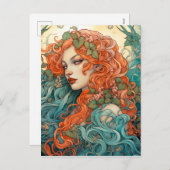 タイムレスクラシックなバレンタイン シーズンポストカード (正面/裏面)